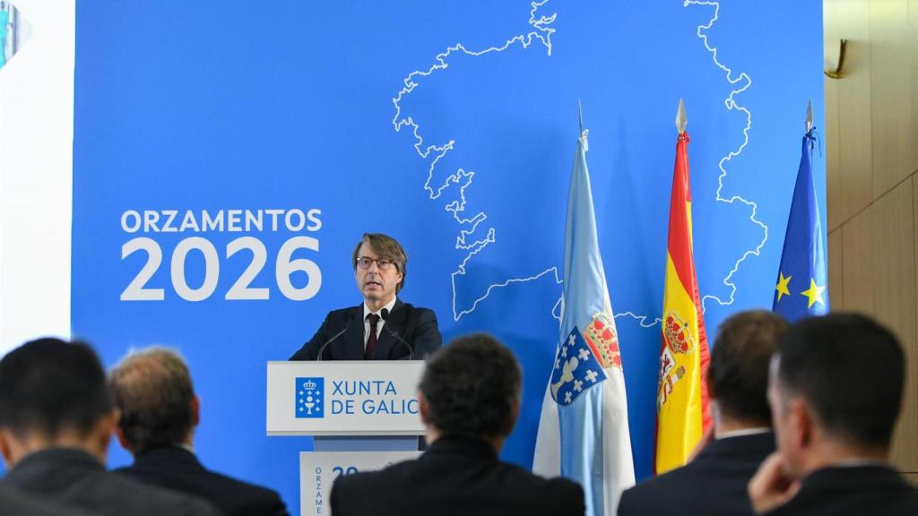 El conselleiro de Facenda, Miguel Corgos, en rueda de prensa.