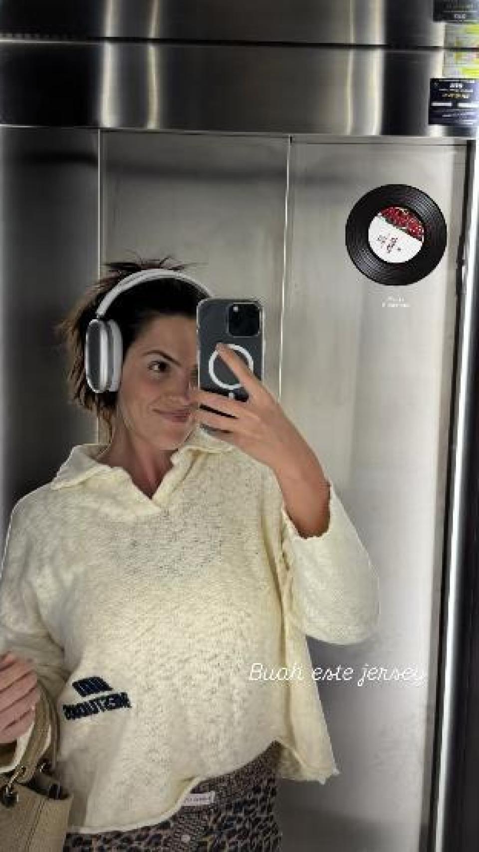 Laura Matamoros, en un 'story' de Instagram.