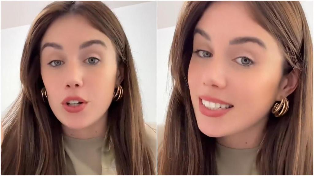 La psicóloga Ángela Fernández durante uno de sus vídeos sobre ansiedad en TikTok.