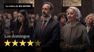 Blanca Soroa, Miguel Garcés y Mabel Rivera, en un momento de la película