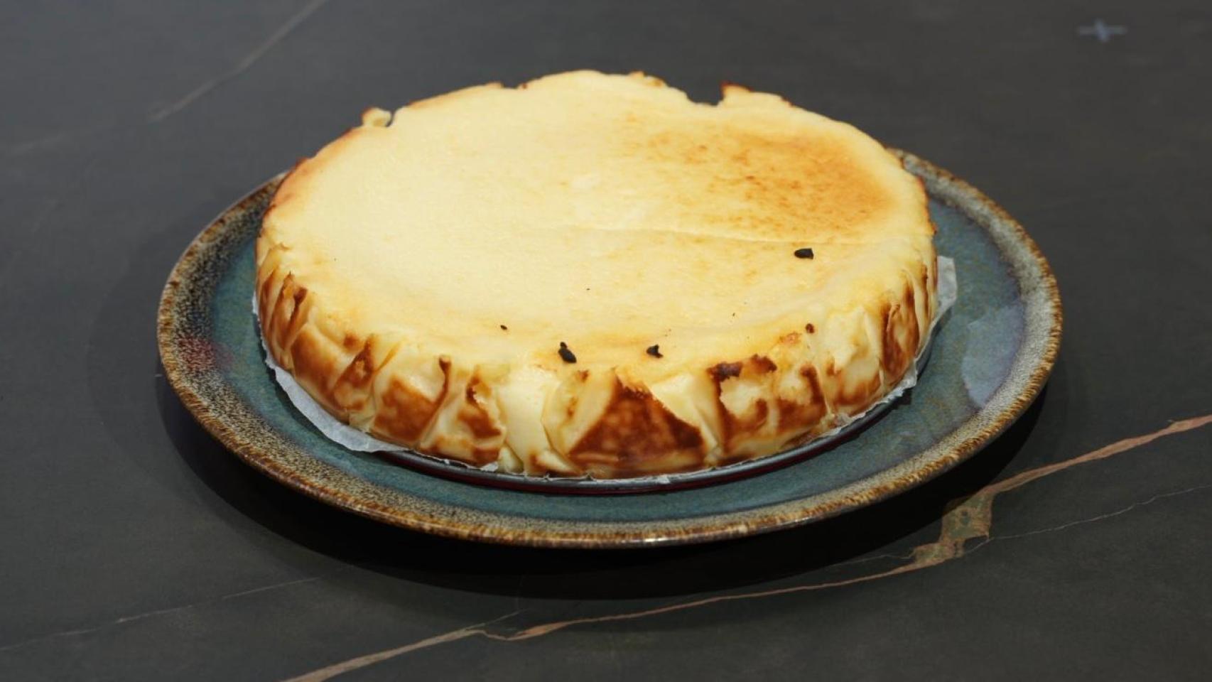 Tarta de queso manchego premiada.