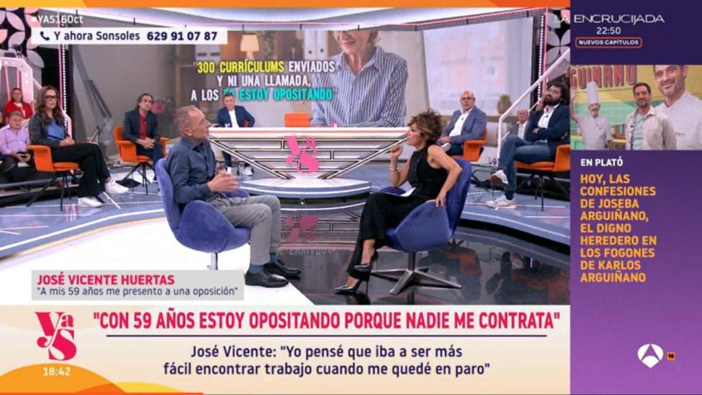 José Vicente Huertas (izquierda) y Sonsoles Ónega (derecha)