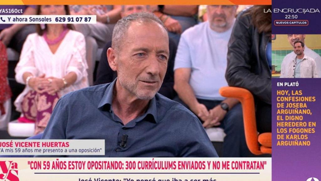 José Vicente Huertas en el programa 'Y Ahora Sonsoles'