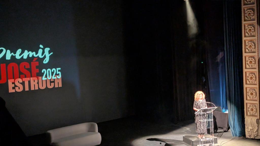 María Dolores Padilla en el discurso de apertura de la gala.