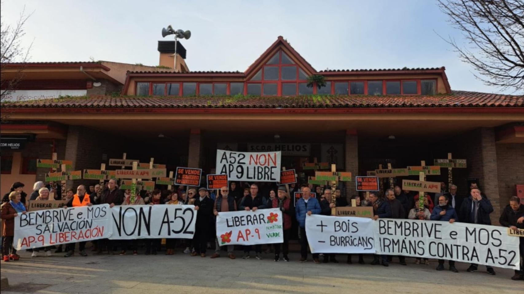 La lucha de Bembrive contra la A-52 en túnel entre Vigo y O Porriño no cesa: Nosotros no nos olvidamos