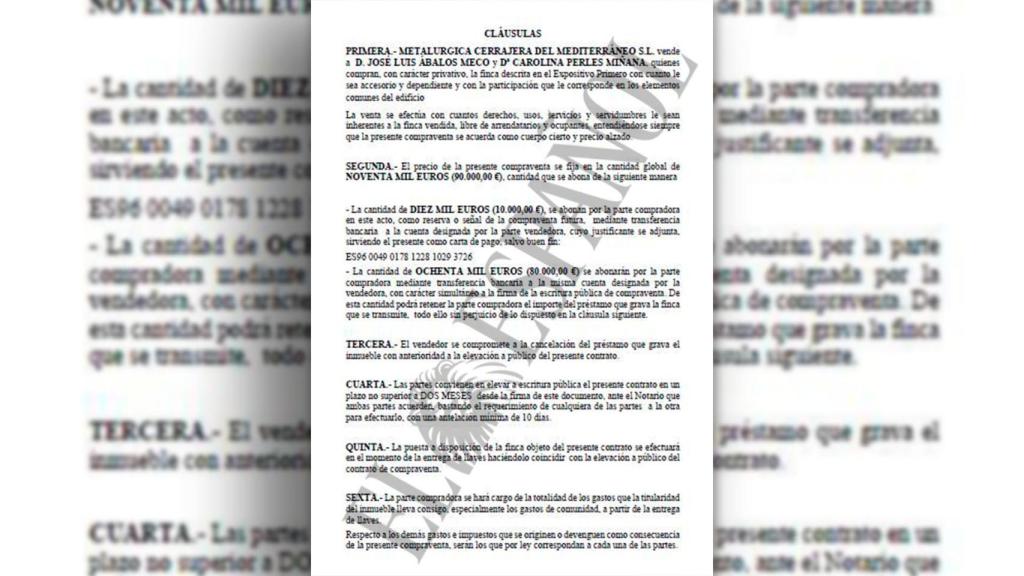 Documento entregado este lunes por Aldama al instructor del Tribunal Supremo./