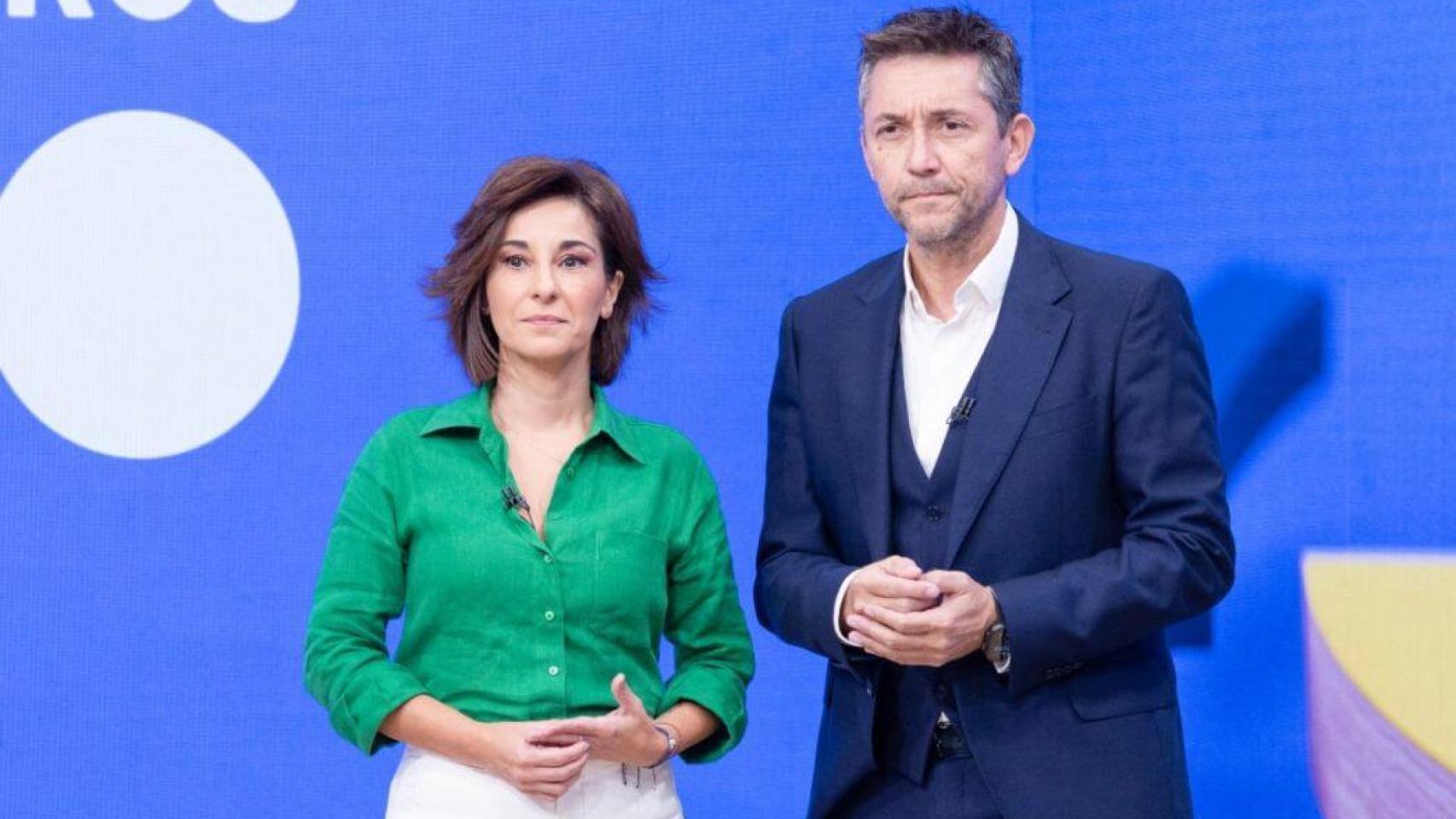 Adela González y Javier Ruiz en 'Mañaneros 360' este lunes, 20 de octubre.