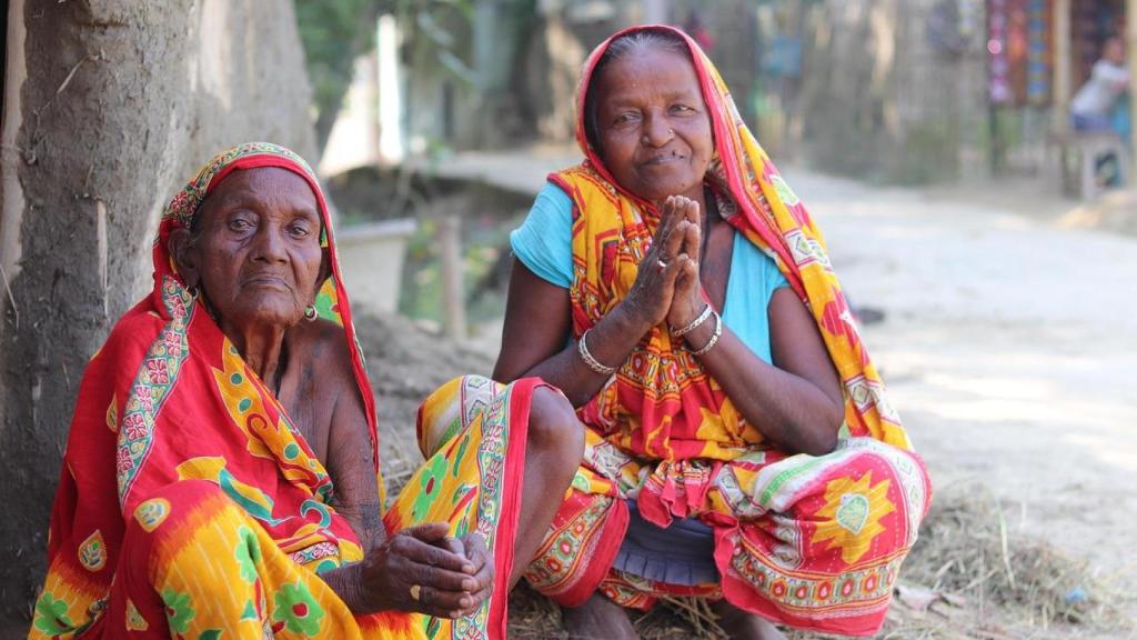 Mujeres de Puducherry, en la India.