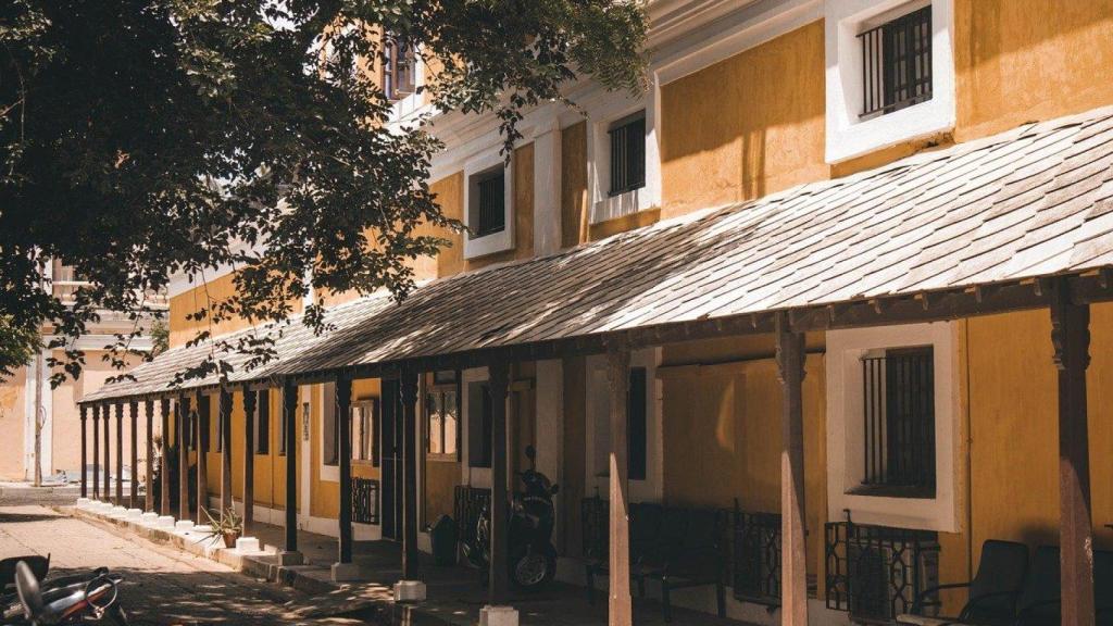 Centro histórico de Pondicherry.