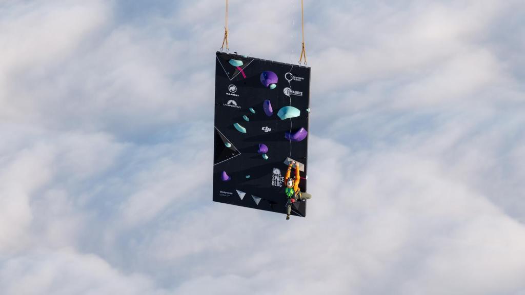 Momento de la escalada.