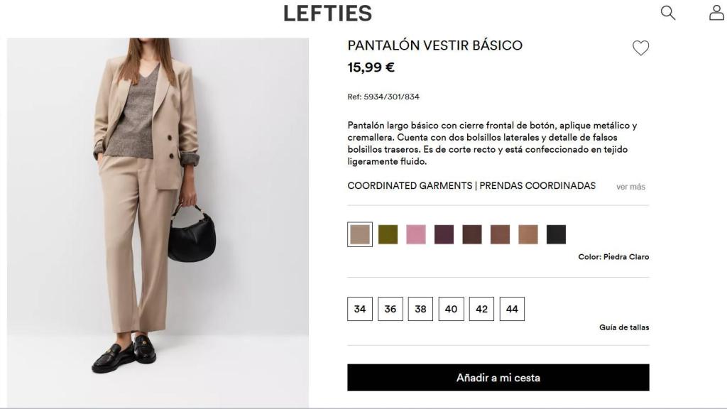 Pantalón de vestir básico. Ref: 5934/301/834