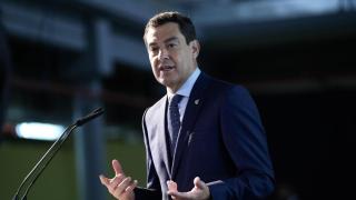 Juanma Moreno, este martes en su intervención en el foro ABC.