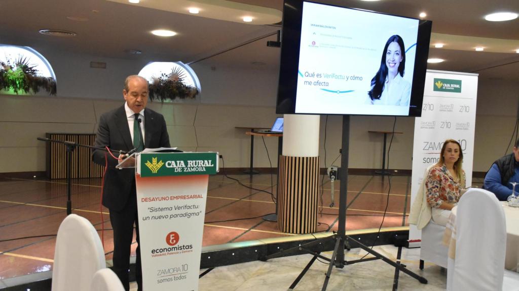 El director general de Caja Rural de Zamora, Cipriano García