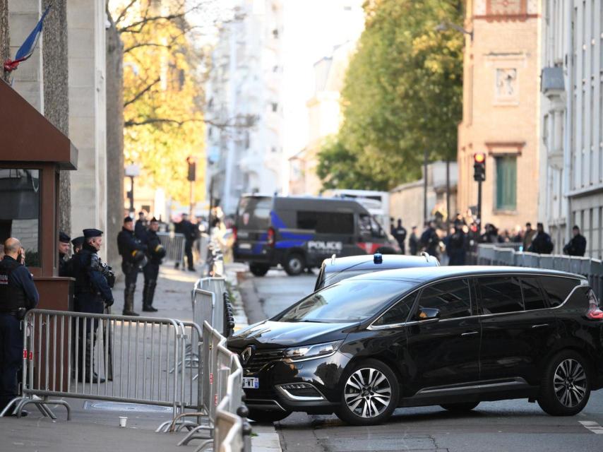 Nicolas, llegando a prisión, este martes,
