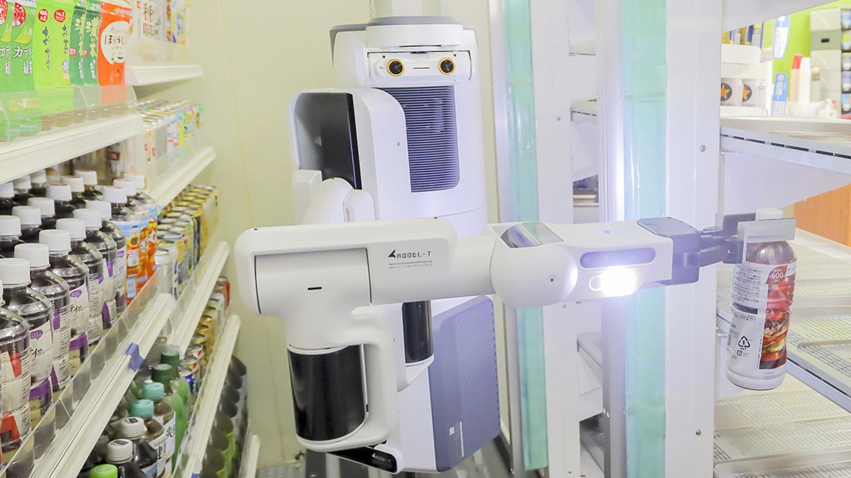 Robot en una tienda de conveniencia.