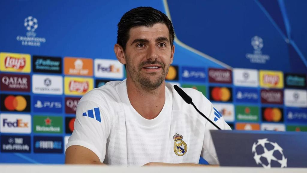 Courtois, en rueda de prensa