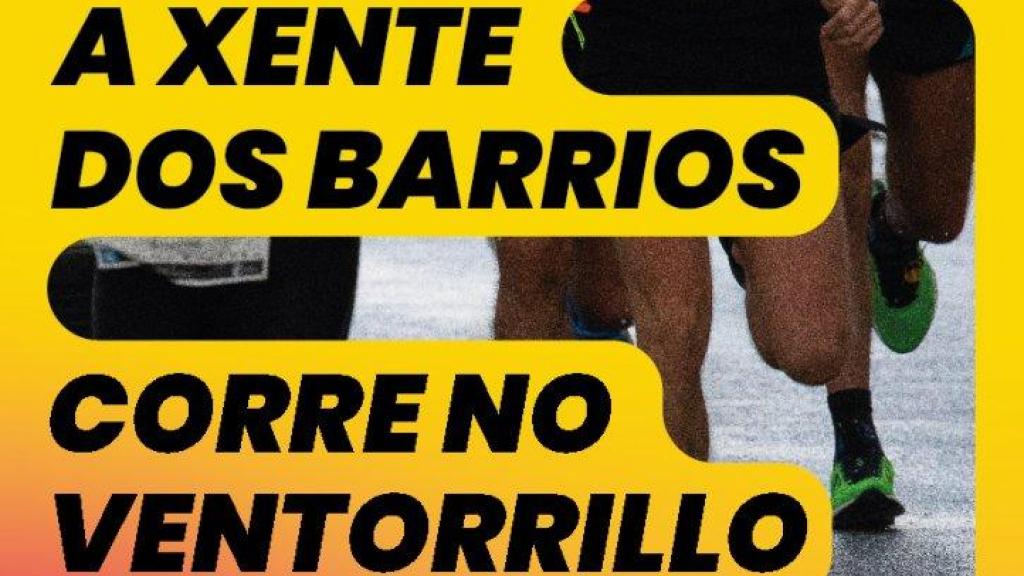 Cartel de la carrera popular que se celebrará este fin de semana en el Ventorrillo