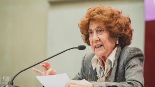 La directora de la Real Academia de Historia, Carmen Iglesias, interviene en el ciclo 'La Libertad en el siglo XXI' este martes.