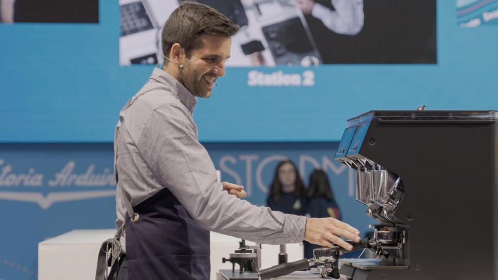 El barista gallego Marcos González