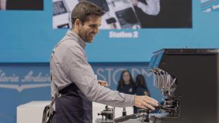 El barista gallego Marcos González