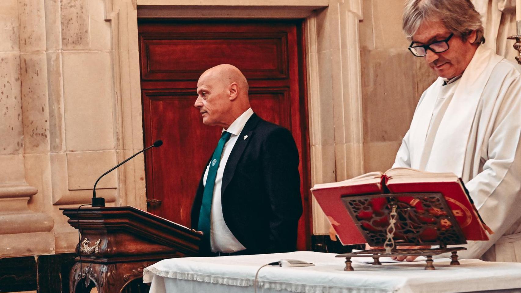 El presidente del club, Joaquín Buitrago.