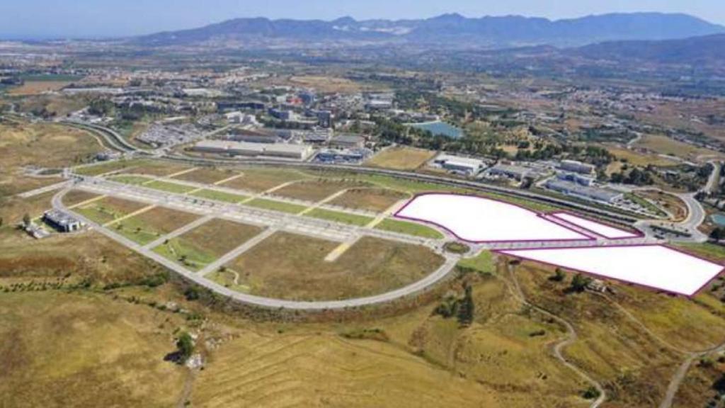 Vista general de los terrenos del IMEC en Málaga TechPark.