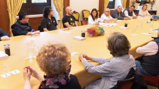 Reuniónentre hosteleros y concello sobre las terrazas de María Pita