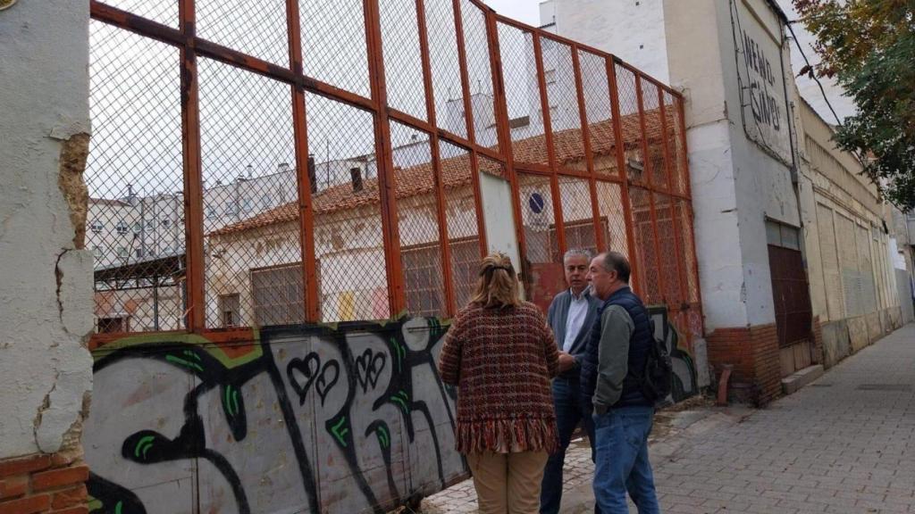 Visita del solar. Foto: Ayuntamiento de Albacete.