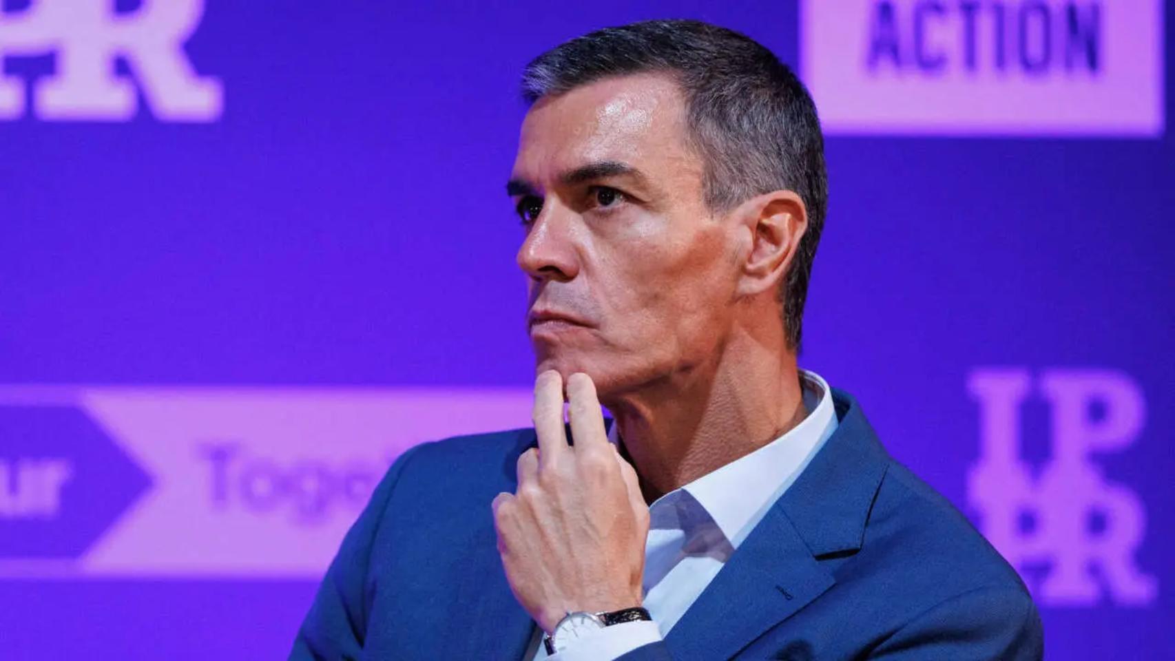 El presidente del Gobierno, Pedro Sánchez, en un acto del Global Progressive Summit, en Londres.