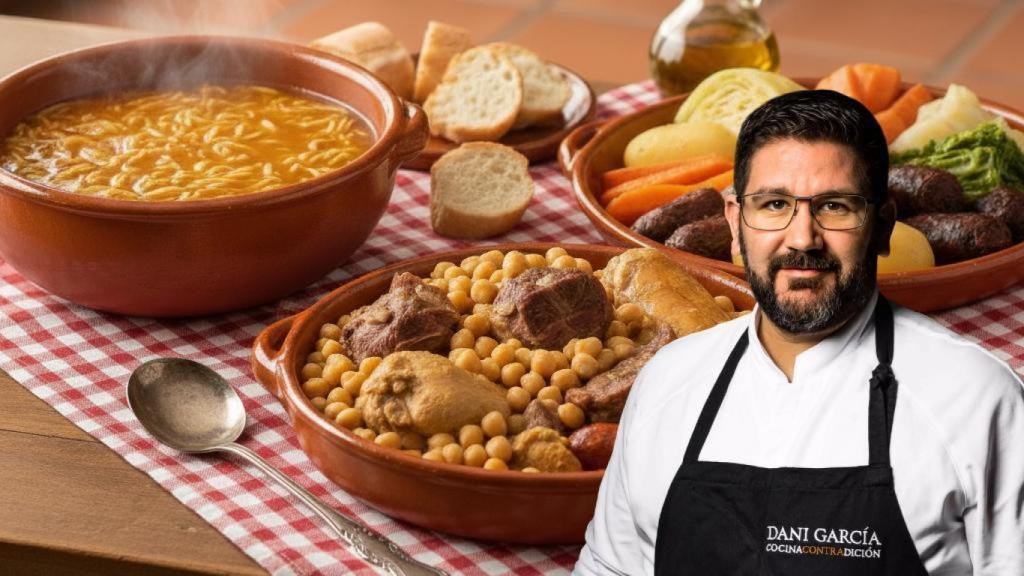 Dani García, chef, en un montaje de El Español