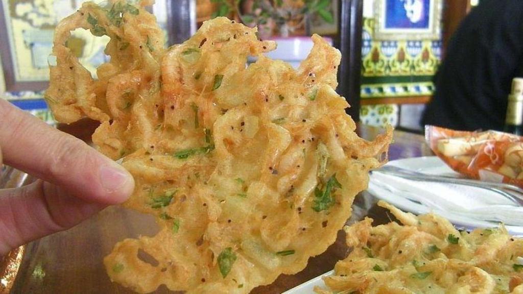 Las célebres tortillitas de camarones de Venta de Vargas.