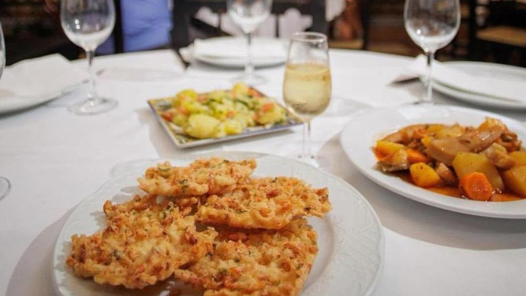 Una mesa en la Venta de Vargas.