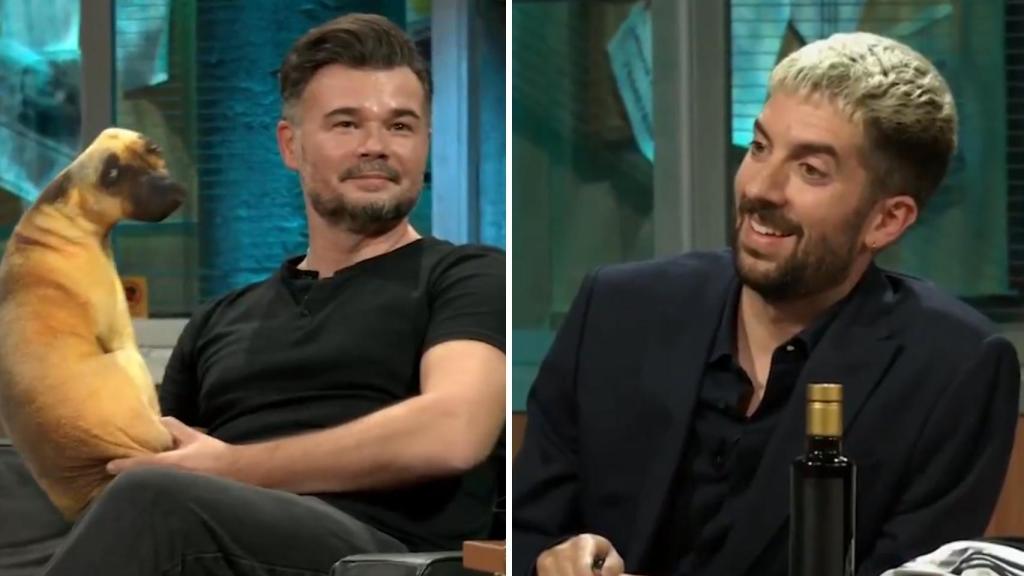 Gabriel Rufián y David Broncano este lunes en 'La Revuelta'.