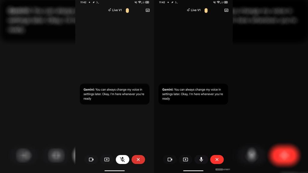 El nuevo botón de silenciar de Gemini Live