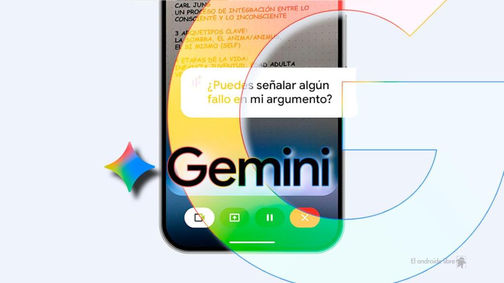 Fotomontaje inspirado en Gemini Live
