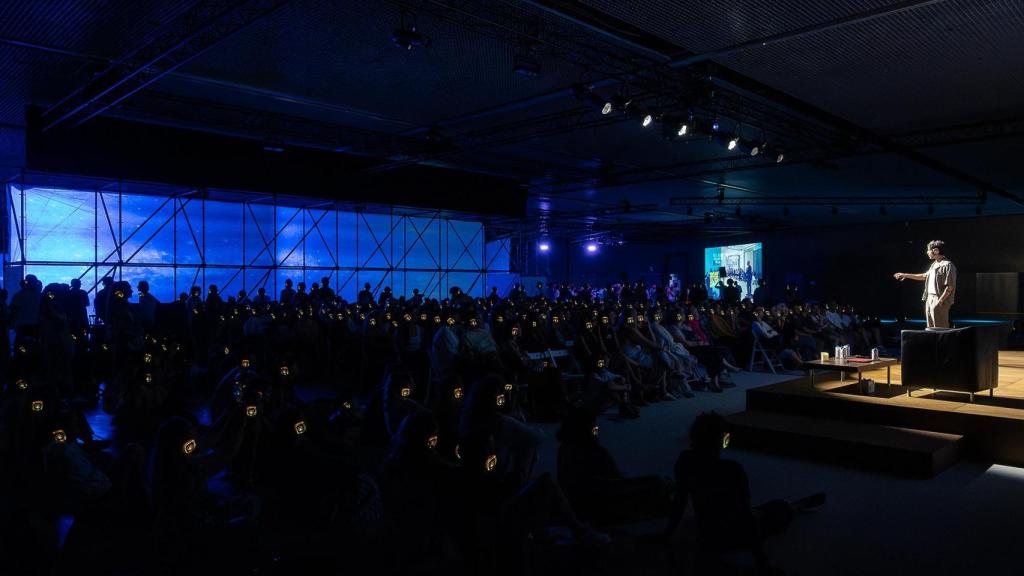 Joaquín Caserza en el show 'Conversaciones con mi mente'.