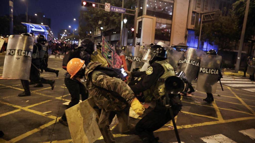 Manifestación contra el crimen y la corrupción en Lima el pasado 16 de octubre.