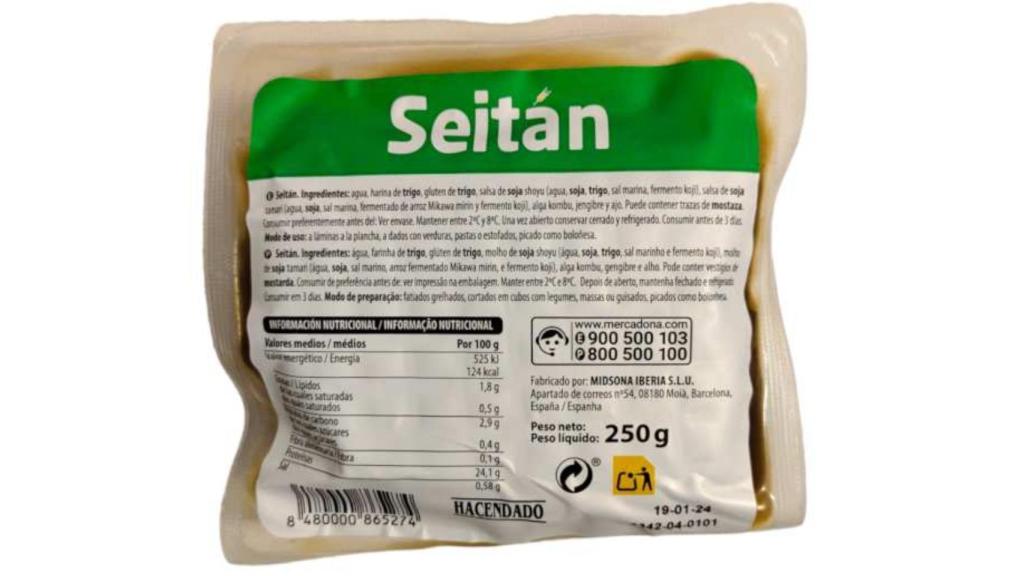 Seitán de Mercadona.
