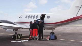 Imagen de archivo de un avión medicalizado