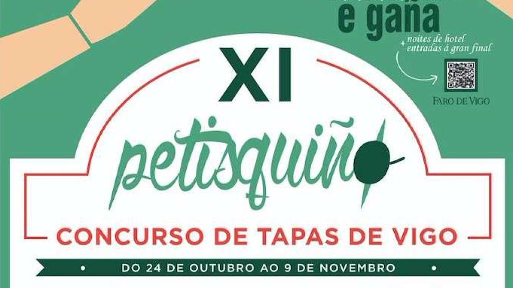 Cartel de la edición 2025 del Petisquiño de Vigo