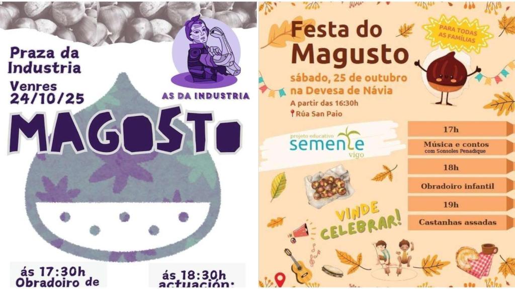 Las celebraciones del Magosto que tendrán lugar este fin de semana en Vigo