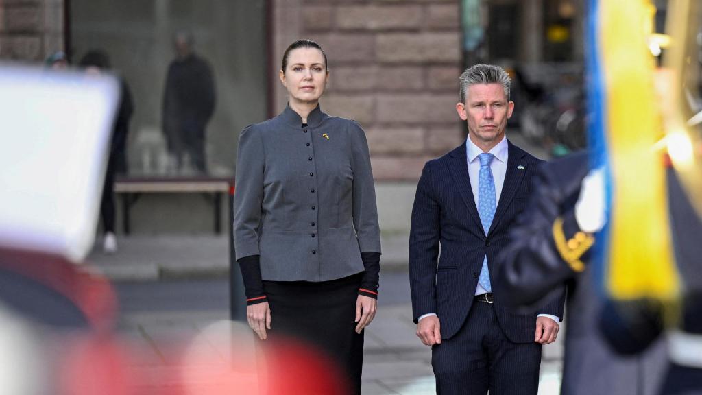 La ministra de Defensa de Lituania en una reunión con su homólogo sueco la semana pasada.