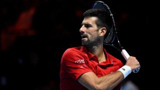 Novak Djokovic, durante el Six Kings Slam en Arabia Saudita