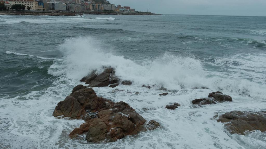 Temporal marítimo en A Coruña