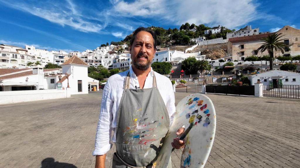 Gabriel (51 años), en Frigiliana.