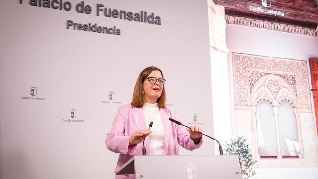 Esther Padilla en rueda de prensa.