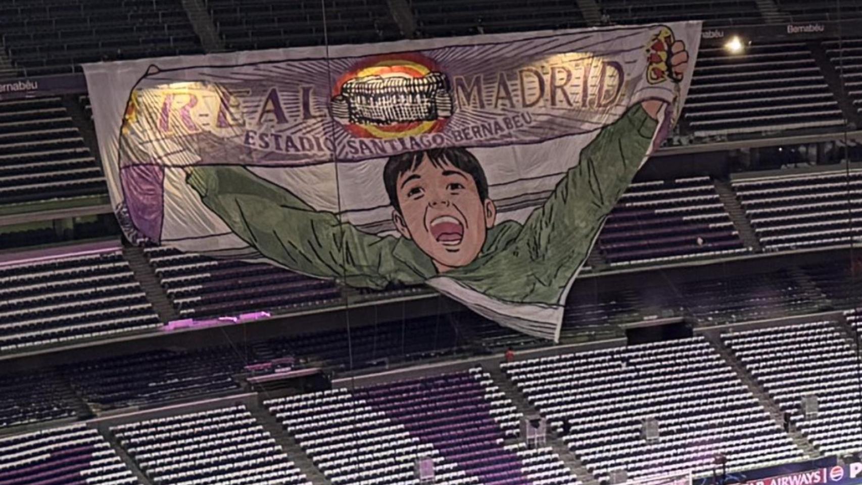 El Bernabéu homenajeará a Lucas Vázquez con este tifo en el Real Madrid - Juventus