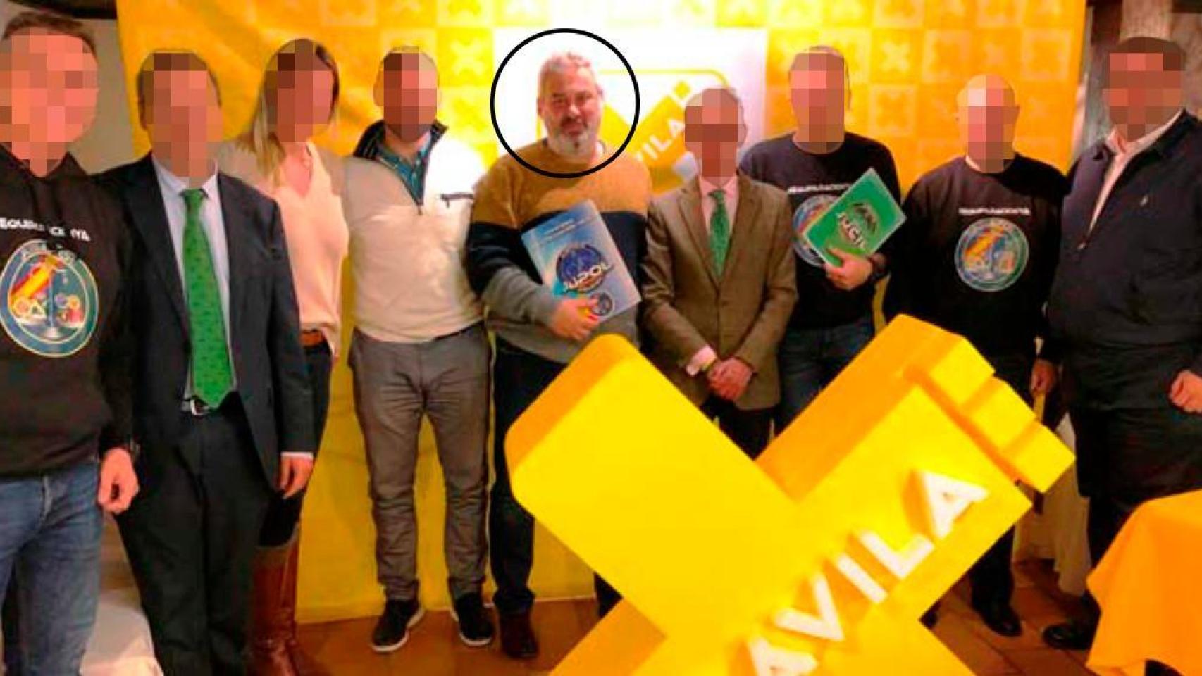 El policía nacional José Luis Cordera durante un acto como secretario provincial de Jupol en Ávila.