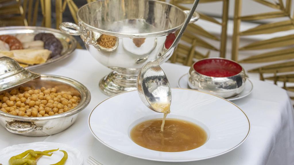 Cocido en el Palm Court.