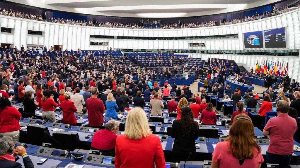 Pleno del Parlamento Europeo en Estrasburgo.